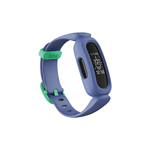 Product Image of the Fitbit Ace 3 Activity-Tracker for Kids 6+, Blue Astro Green, One Size