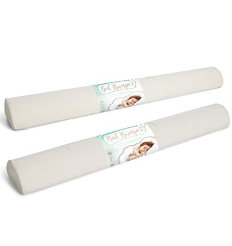 Product Image of the Milliard Bed Bumper (2 Pack) Toddler Foam Bed Rail with Bamboo Washable Cover...