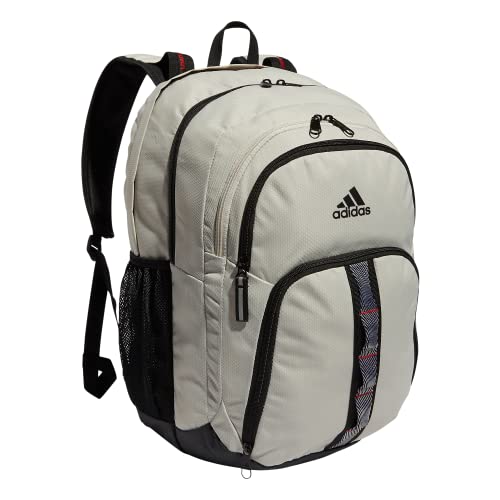 Product Image of the adidas Unisex Prime 6 Backpack, Alumina Beige/Black/Vivid Red, One Size