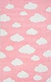 Product Image of the nuLOOM Cloudy Sachiko Runner Rug, 2' 6' x 8', Pink