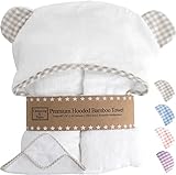Product Image of the Channing & Yates Premium Organic Baby Bath Towel and Washcloth Set - Soft Hooded...