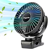 Product Image of the AngLink 5000mAh 6-Inch Large Battery Powered Clip on Fan, 3 Speeds Fast Air...