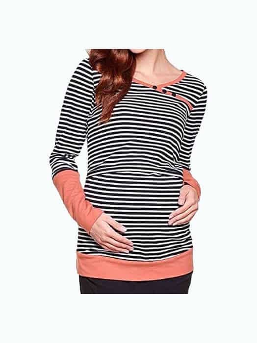 Product Image of the BEAdressy Long Sleeve Nursing Shirt for Work