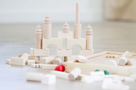 Wooden castle toy