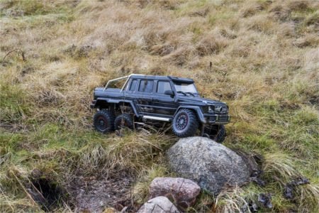 An RC rock crawler