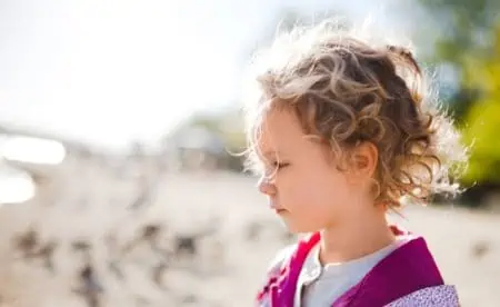 Cute little girl on the beach