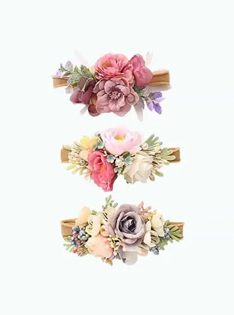 Product Image of the Baby Girl Floral Headbands