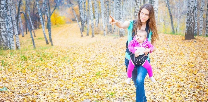 Babywearing while hiking