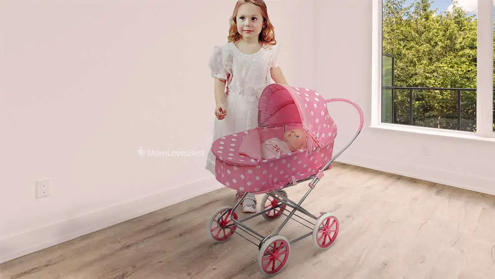 Photo of the Badger Basket 3-in-1 Doll Pram and Stroller