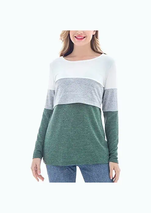 Product Image of the Bearsland Women's Scoop Neck Nursing Top