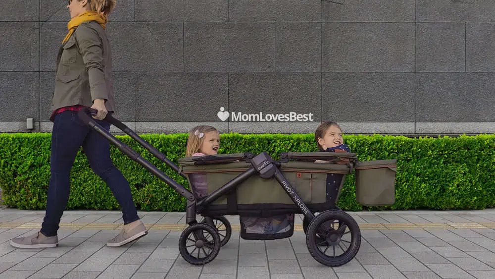 Photo of the Evenflo Pivot Xplore All-Terrain Stroller Wagon