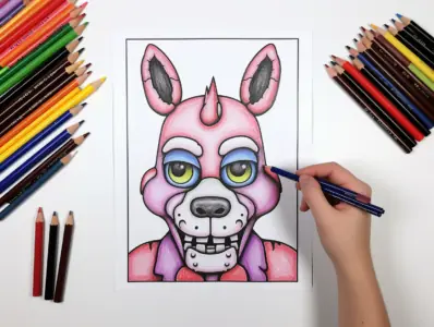 Five Nights At Freddys Coloring Pages for Kids