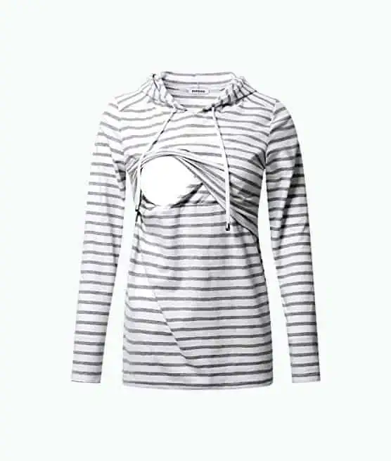 Product Image of the Long Sleeve Nursing Hoodie