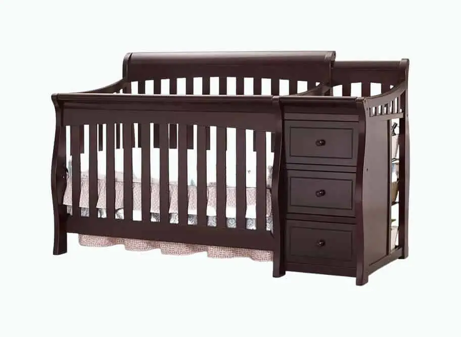 Product Image of the Sorelle Espresso Princeton Elite Crib and Changer