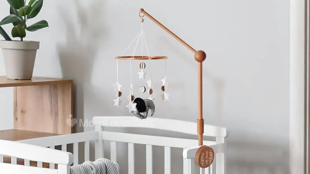 Photo of the Sorrel + Fern Scandinavian Elephant Baby Mobile