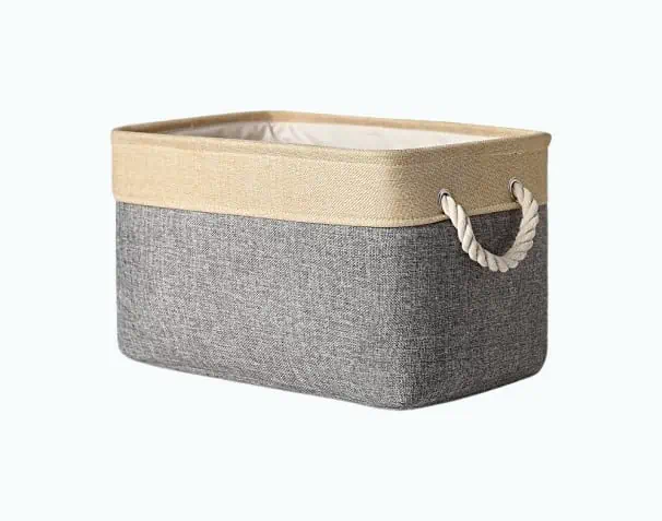 Product Image of the TheWarmHome Storage Basket - Large Baskets for Organizing Shelves, Storage Bins...