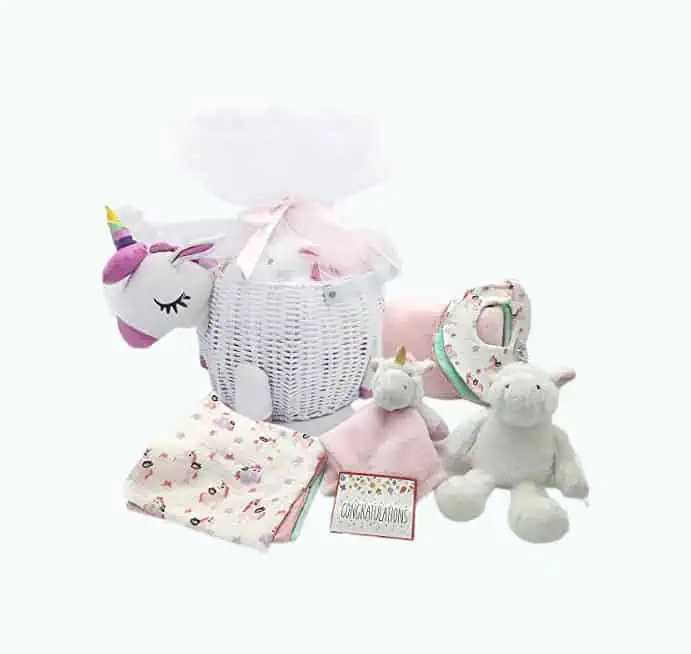 Product Image of the Unicorn Theme Baby Shower Gift Set